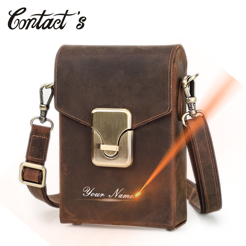 Luxury Bags Brand Names - Grawerowanie imienia kontaktu Męska torba na
