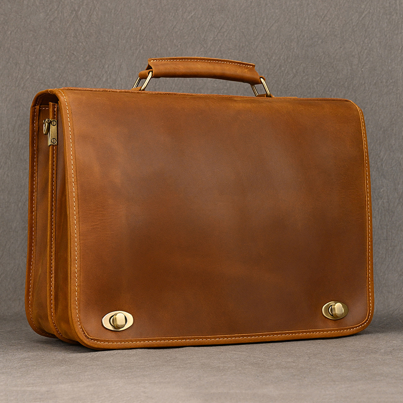 Laptop Bag Leather 15 - Torba na laptopa z prawdziwej skóry