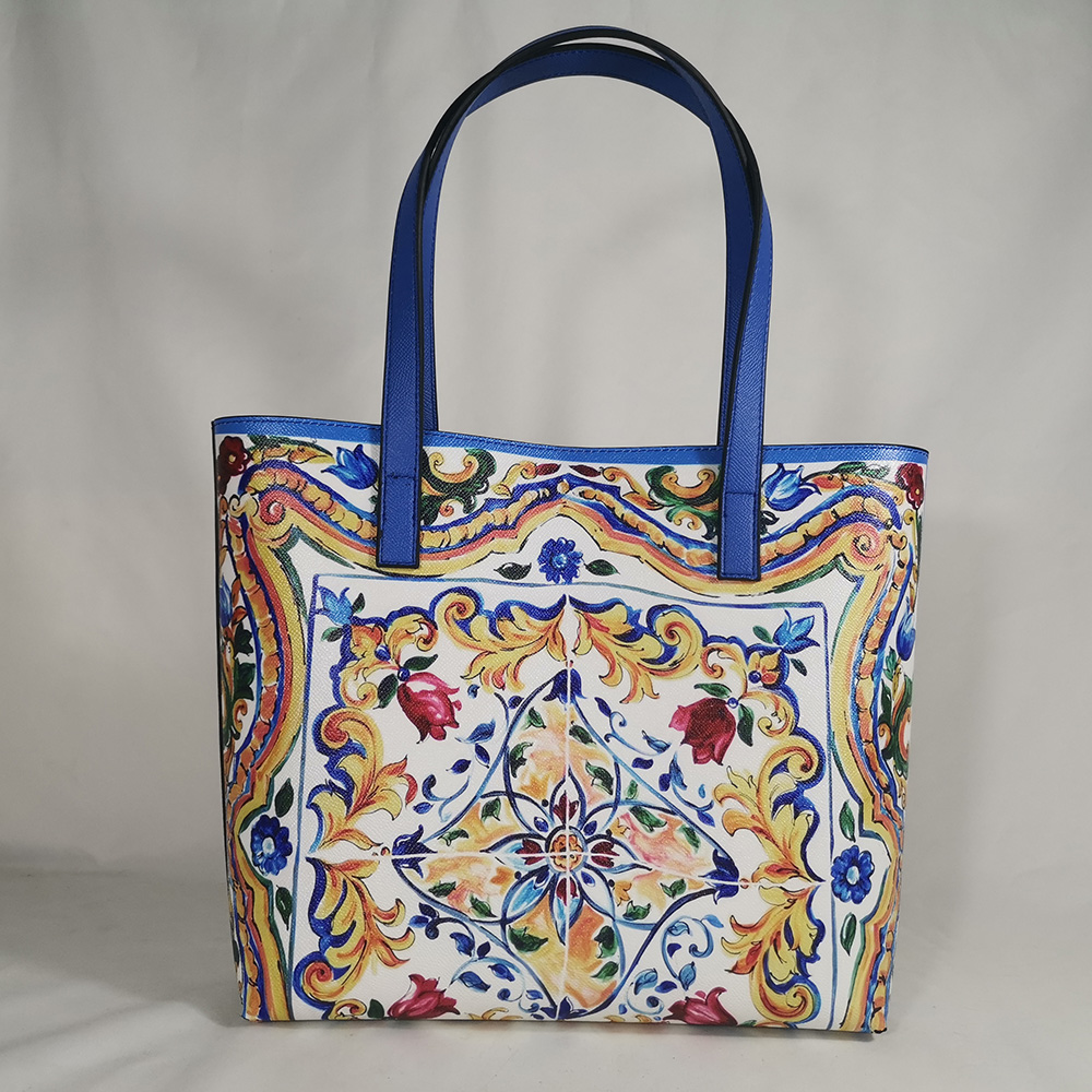 Tote Bag Leather Monogram - Damskie torby 2020 torebki torebki modne