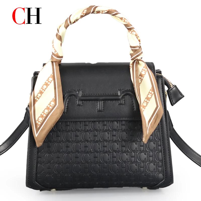 Tote Bag Leather Monogram - CH Nowa Damska Torebka Retro z