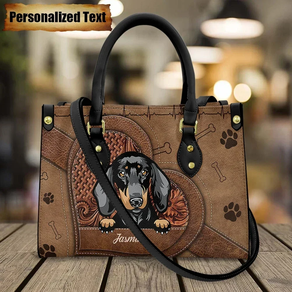 Luxury Bags Brand Names - Skórzane torby na ramię dla kobiet