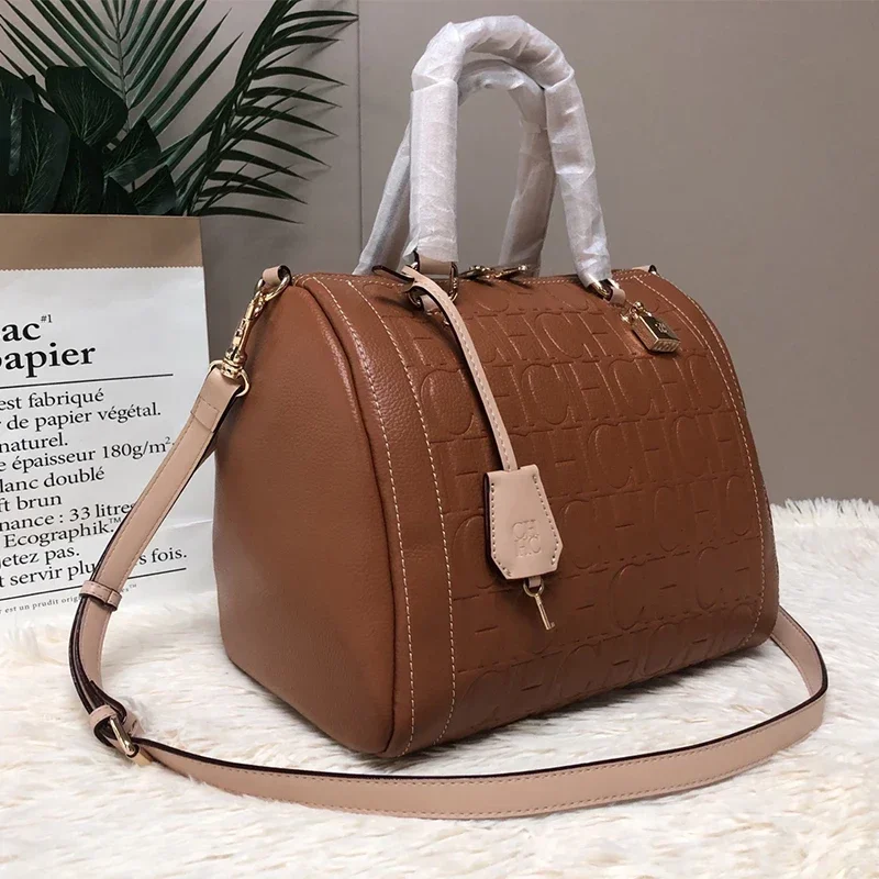 Luxury Bags No Logo - CH Carolina Herrera Boston Bag Damska