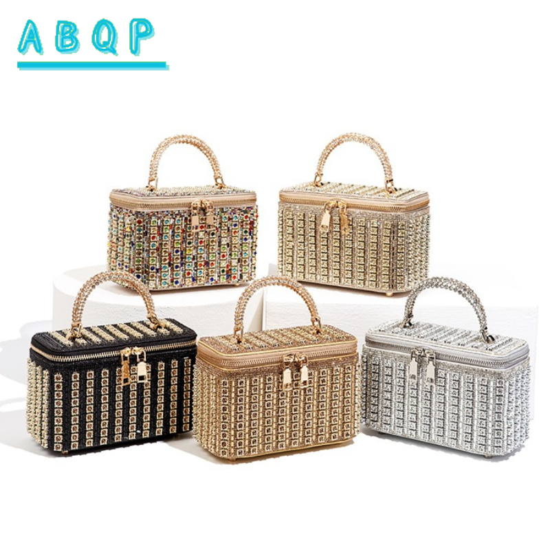 Luxury Bags Store - Torebka damska na kolację z diamentami,