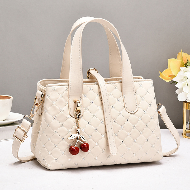 Tote Bag Leather Monogram - Nowa damska torba na ramię, torebka