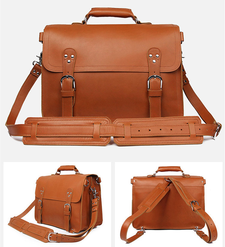 2026 Nowa męska torba o dużej  – Laptop Bag Leather 15 recenzja i cena