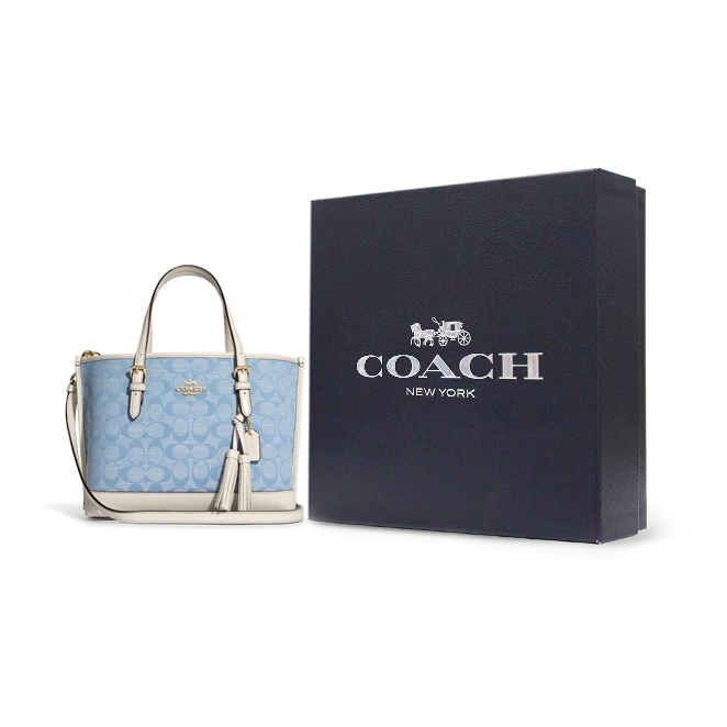 Torba COACH z płótna i skóry,  – Tote Bag Leather Monogram recenzja i cena
