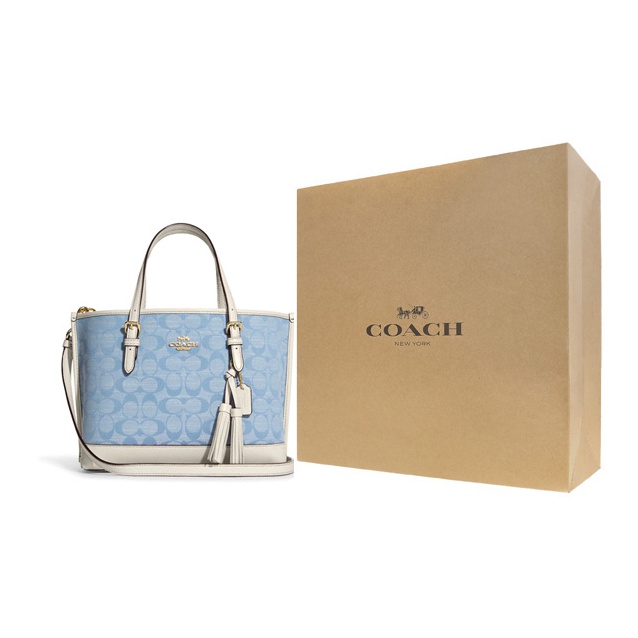 Torba COACH z płótna i skóry,  – Tote Bag Leather Monogram recenzja i cena