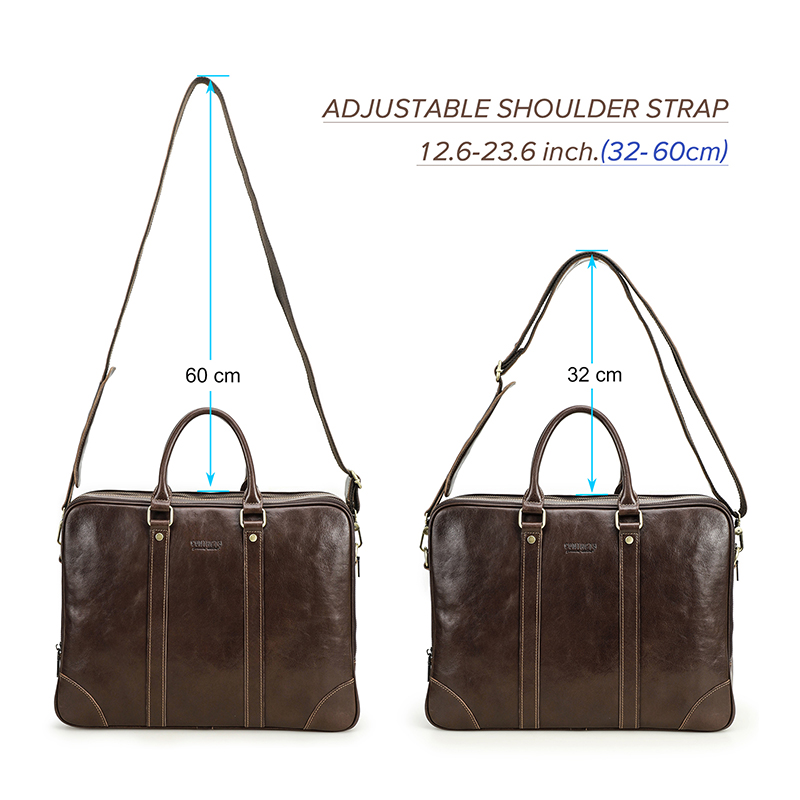 Prawdziwa skórzana torba na la – Laptop Bag Leather 15 recenzja i cena