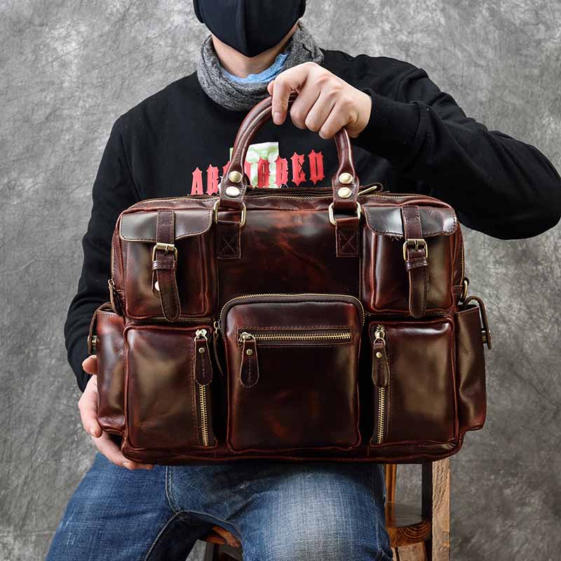 Teczka męska z naturalnej skór – Laptop Bag Leather 15 recenzja i cena