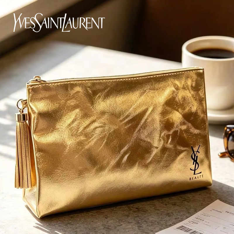 Złota kosmetyczka YSL, przenoś – Luxury Bags Store recenzja i cena